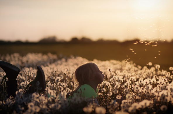 Girl in field